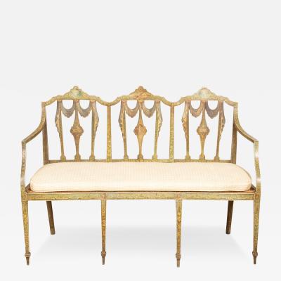 George III Painted Settee