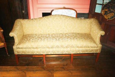George III Period Camel Back Sofa