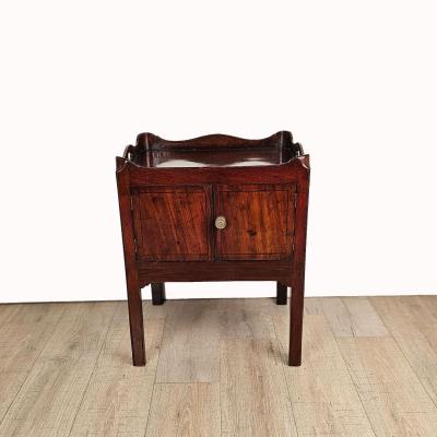 George III Period Ebony Inlaid Mahogany Commode England circa 1790