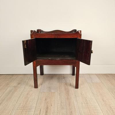 George III Period Ebony Inlaid Mahogany Commode England circa 1790