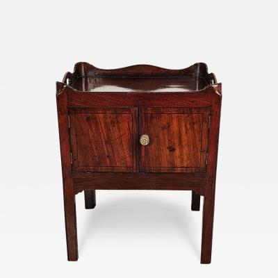 George III Period Ebony Inlaid Mahogany Commode England circa 1790