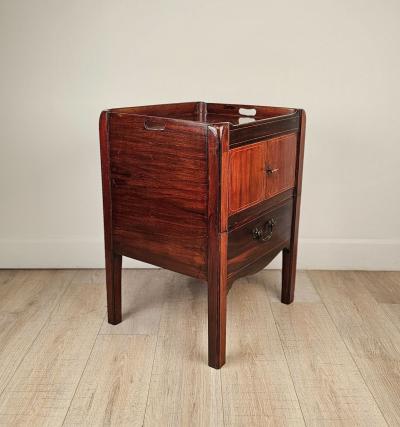 George III Period Inlaid Mahogany Commode with Boxwood Stringing circa 1790