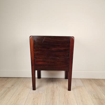 George III Period Inlaid Mahogany Commode with Boxwood Stringing circa 1790