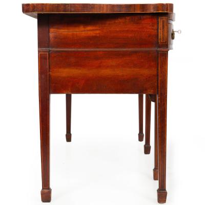 George III Period Inlaid Mahogany Serpentine Sideboard English ca 1790
