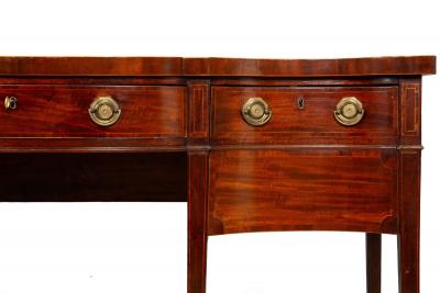 George III Period Inlaid Mahogany Serpentine Sideboard English ca 1790