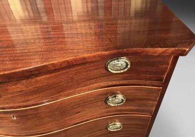 George III Period Mahogany Serpentine Fronted Chest