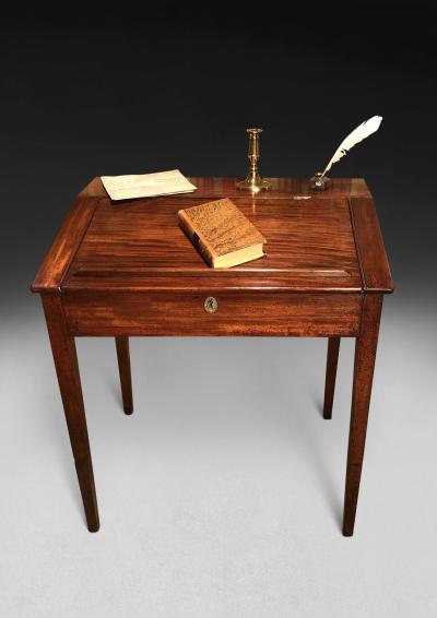 George III Period Mahogany Tally Desk