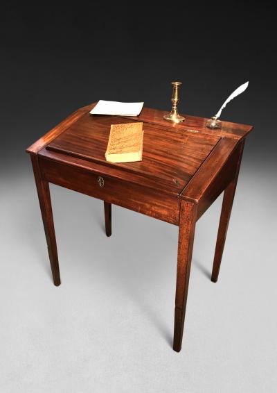 George III Period Mahogany Tally Desk