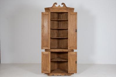 George III Pine Corner Cupboard