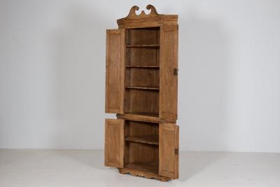 George III Pine Corner Cupboard
