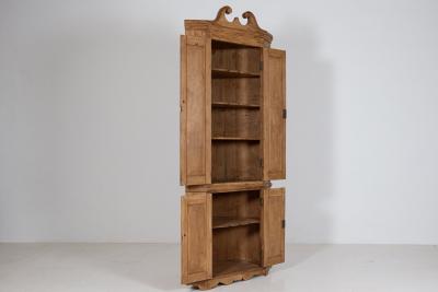 George III Pine Corner Cupboard