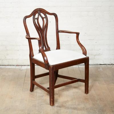 George III Provincial Mahogany Armchair