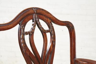 George III Provincial Mahogany Armchair