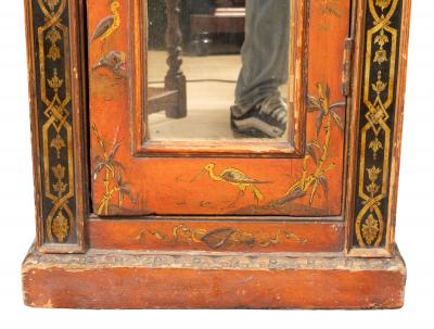George III Red Japanned Tall Case Clock