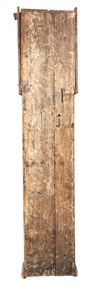 George III Red Japanned Tall Case Clock