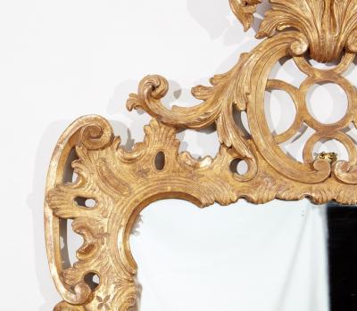 George III Rococo Giltwood Mirror