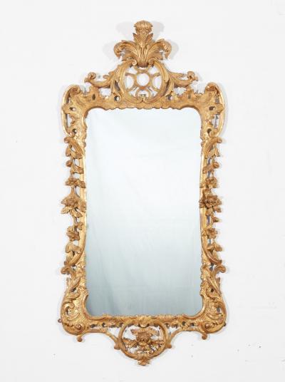 George III Rococo Giltwood Mirror