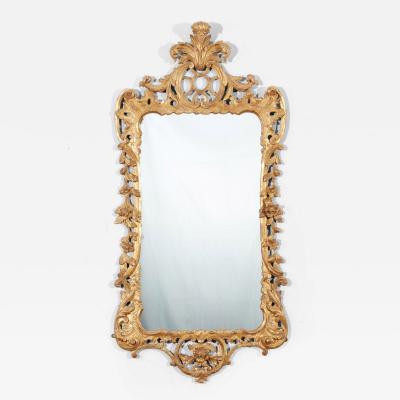George III Rococo Giltwood Mirror