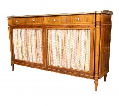 George III Rosewood And Brass Mounted Credenza