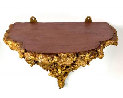 George III Rustic Giltwood Wall Brackets circa 1800