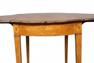 George III Satinwood And Marquetry Pembroke Table