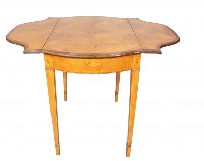 George III Satinwood And Marquetry Pembroke Table