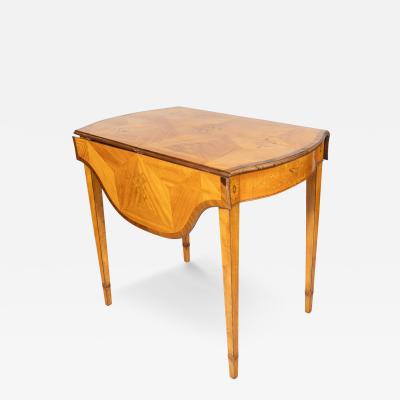 George III Satinwood And Marquetry Pembroke Table