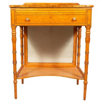 George III Satinwood And Tulipwood Work Table