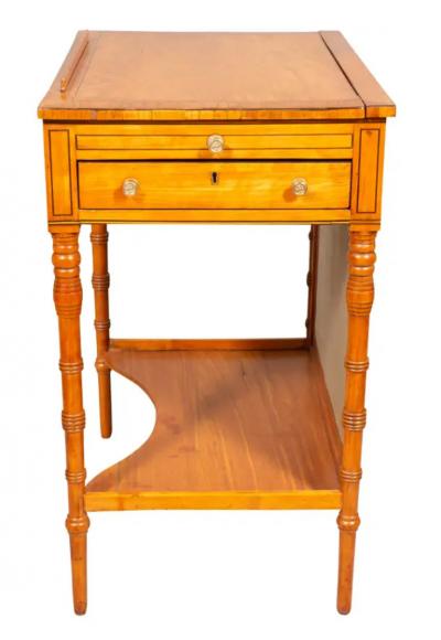 George III Satinwood And Tulipwood Work Table