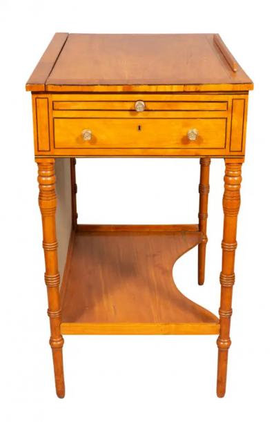 George III Satinwood And Tulipwood Work Table