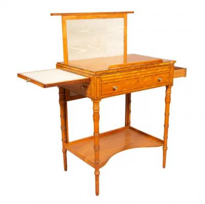 George III Satinwood And Tulipwood Work Table