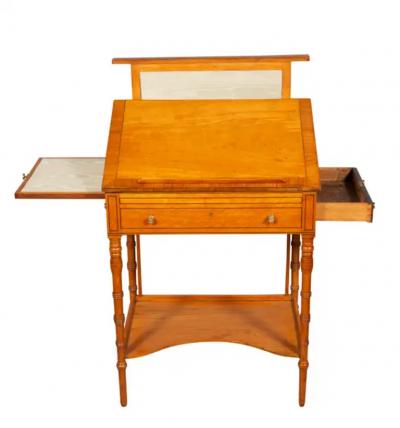 George III Satinwood And Tulipwood Work Table