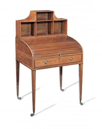 George III Satinwood Bonheur du Jour