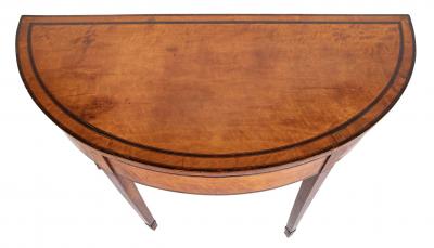 George III Satinwood Game Table