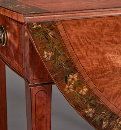 George III Satinwood Pembroke Table