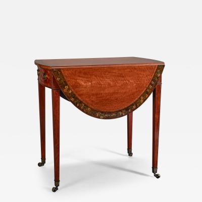 George III Satinwood Pembroke Table