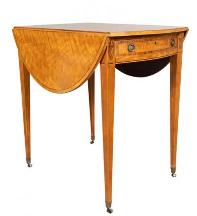 George III Satinwood Pembroke Table