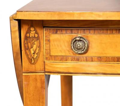 George III Satinwood Pembroke Table