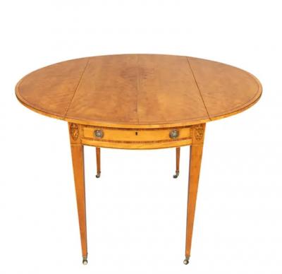 George III Satinwood Pembroke Table