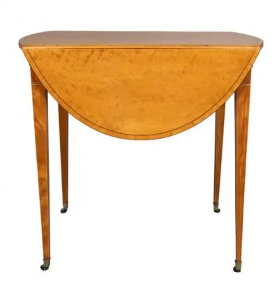 George III Satinwood Pembroke Table