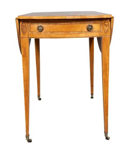 George III Satinwood Pembroke Table