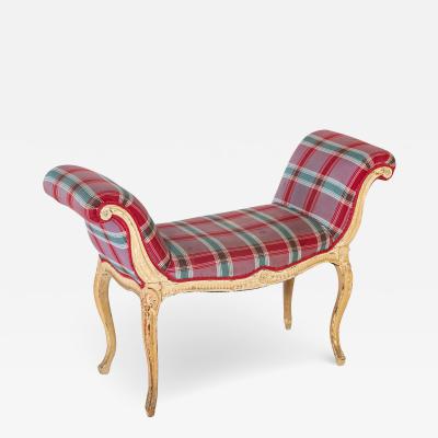 George III Scroll Arm Window Bench