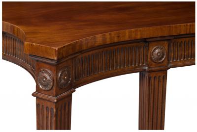 George III Serpentine Mahogany Serving Table
