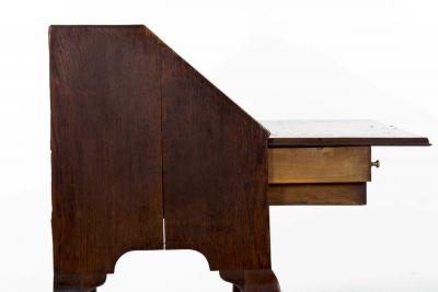 George III Slant Front Desk over Slipper Feet circa 1760