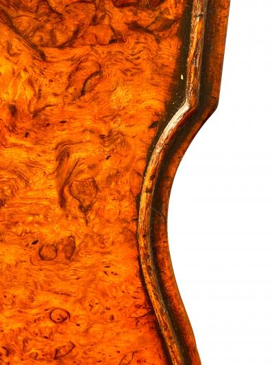 George III Style Burl Walnut and Mahogany China Table Attributed to Gillow