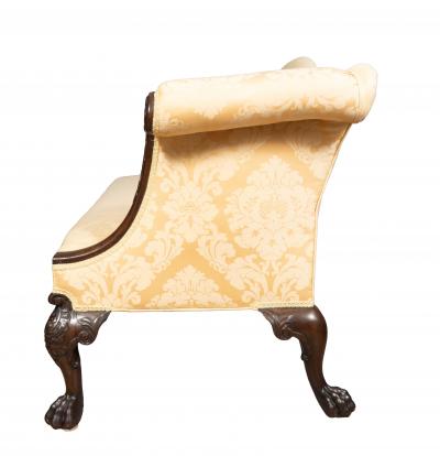 George III Style Camel Back Mahogany Sofa