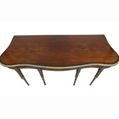 George III Style Finely Carved Mahogany Serving Table