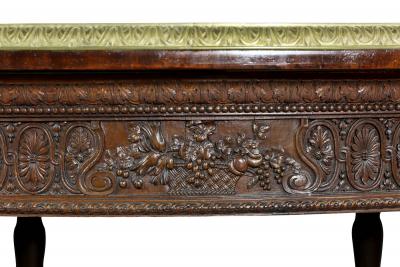 George III Style Finely Carved Mahogany Serving Table