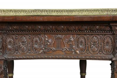 George III Style Finely Carved Mahogany Serving Table