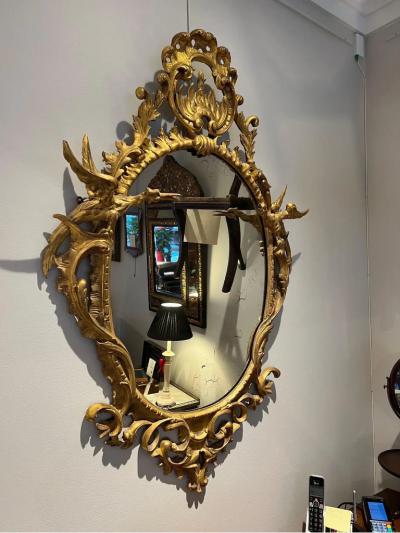 George III Style Gilt Wood Mirror